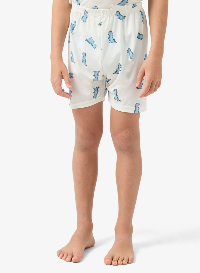 Pinata Dinasour Print Short Pyjamas - Image 4